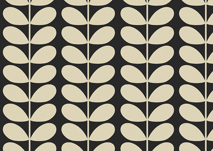 Orla Kiely Solid Stem, Black - Roller Blind - Image 6
